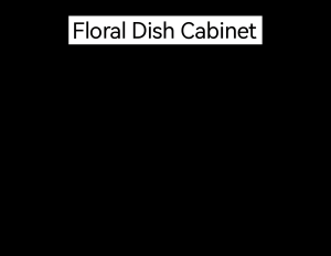 UNIGLOBAL FLORAL Dish CABINET big 2 Layer Dish Organizer Dish Rack# 8809- Dc