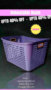 HARGA PABRIK! KERANJANG LAUNDRY PAJERO / KERANJANG PAKAIAN KOTOR / TEMPAT CUCIAN BAJU KOTOR