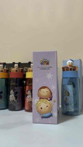 (🇸🇬SG Stock) Disney Tsum Tsum Design Direct Drinking Water Bottle (Mickey Minnie Elsa Donald) (470ml)