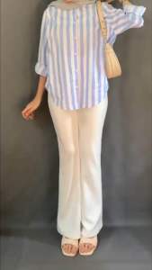 FLARE PANTS - highwaist Flare Pants - Highwaist Kulot Cutbray - CELANA WANITA TERBARU