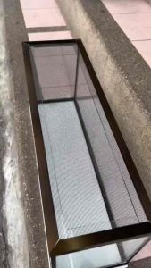 ตู้ปลาขอบอะลูมิเนียม พร้อมฝาปิดตะแกรง ขนาด 24 นิ้ว