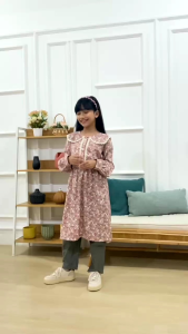 Setelan Anak Muslim Cewe: Set Celana Esma Anak Cutetrik GD 558