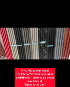WPC wall panels fluted Interior/Exterior cladding 100*16.8*2.3cm