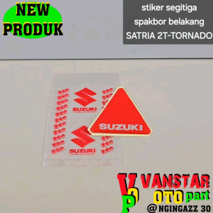 Stiker Emblem Segitiga Mata Kucing & Spakbor Belakang Satria 2 Tak