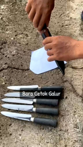 pisau dapur baja hss 27cm tebal 1.5mm pisau daging bisa untuk sayur dan buah serba guna terlaris