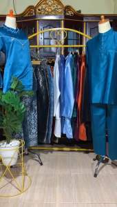 Oneset Baju Melayu Anak Laki Laki Teluk Belange Cekek Musang Pakaian Muslim Koko Cowok Adat Melayu Fashion(TIDAK TERMASUK TANJAK & SONGKET)