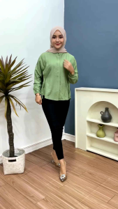 ALYA BLOUSE POLO LINEN PREMIUM