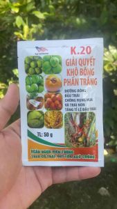 KHÔ BÔNG PHẤN TRẮNG DƯỠNG BÔNG ĐẬU TRÁI CHỐNG RỤNG TRÁI NON VÀ TĂNG TỈ LỆ ĐẬU TRÁI GÓI 50GR