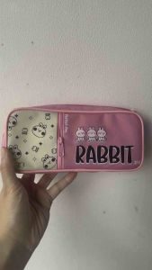 Tempat Pensil Kanvas Sleting Murah HD 215 Panda Rabbit