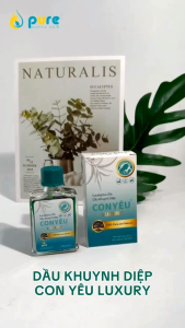 Dầu Khuynh Diệp Con Yêu LUXURY - Làm ấm cơ thể - phòng cảm lạnh say tàu xe nôn  - Tinh dầu thiên nhiên an toàn cho sức khỏe gia đình 30ml