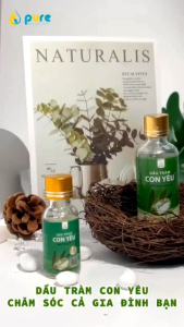 Dầu Tràm Con Yêu - 100% tinh dầu thiên nhiên - Giúp làm ấm người phòng cảm lạnh phòng say tàu xe giảm đau đầu - buồn nôn - 100ml
