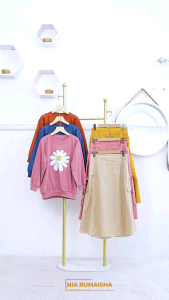 SANIA KIDS SET - SETELAN ANAK KEKINIAN || MAT. ATASAN COTTON COMBAD || MAT. ROK LINEN