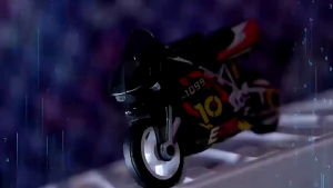 Đồ chơi xe moto chạy đà quán tính phát ra tia lửa đồ chơi móc khóa cho trẻ em