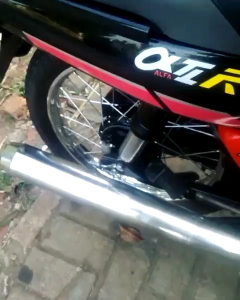 KNALPOT YAMAHA ALFA BAMBU FULL CROOM SUARA SUPER GARING