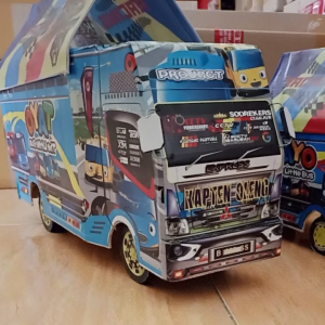truk oleng miniatur bos kecil full sepek lampu& terpal