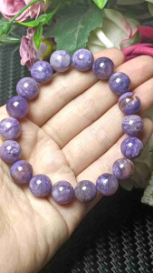 Charoite Crystal Stone Bracelet 11mm 紫龙晶超闪超美龙纹紫龙晶老矿无高温无染色纯天然手串 11mm