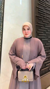 MADINA ABAYA SET HIJAB PASMINA | ABAYA PREMIUM | ABAYA MEWAH CANTIK KEKINIAN