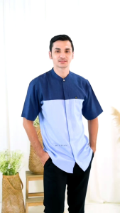 Sarimbit Keluarga Baju Seragam Warna Biru Muda