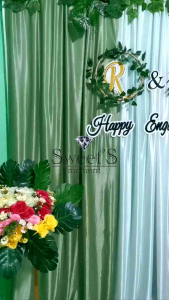 PAKET DEKORASI BACKDROP ENGAGEMENT WEDDING 1 SET