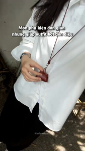 Phụ kiện vòng cổ phối đồ cá tính hình túi xách mini