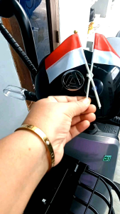 Plat Nomor dan Ganci Sepeda Listrik Custom 1 pcs Warna Hologram
