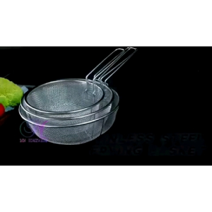 Stainless Steel Fry Mesh Strainer Basket Colander 0il Mesh Skimmer / Strainer / Penapis Minyak
