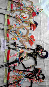 Wayang Paket 5 Bimo Gatutkaca Sengkuni Cakil Kartomarmo