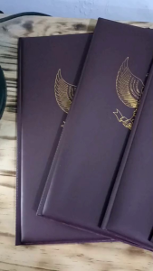 Map Upacara Bendera Merah Maroon (Satu set 5 PCS)