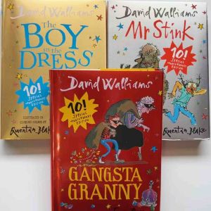 for David Walliams' Gangsta Granny, Mr Stink, and Boy in the Dress with Color Vision and Hardcover