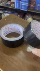 LAKBAN KAIN HITAM Cloth Tape 48 mm x 12 meter - 2 Inch Lakban Kain Warna Hitam MALVIN