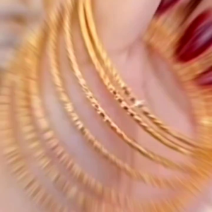 Gelang keroncong dewasa model baru titanium anti luntur perhiasan lapis emas 24k cantik import