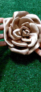 Bros Golden Flower Bros Golden Rose Bros Kain Himalaya Silk Premium Bentuk Bunga Mawar 3D Handmade