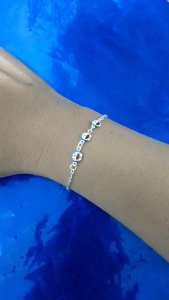 Gelang Tangan Anak Doraemon Nori Fancy Ukir (Perak 925)