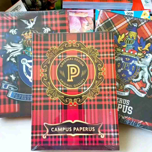 PAPERUS Buku Tulis / 1 Pack (Isi 5 & 10 Buku) / Series TARTAN / 58 Lembar