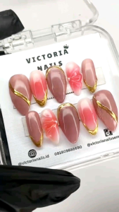 Press on nails murah kuku palsu wedding kuku palsu custom press on nails custom murah