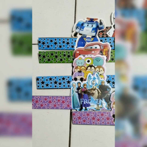 Topi Lingkar Ulang Tahun Karakter Murah Random/ Topi Ulang Tahun Anak / Topi Mahkota / Topi Lingkar (10pcs)