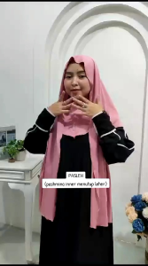 (PASLEH) pashmina inner menutup leher IBU Dan ANAK pasmina leher