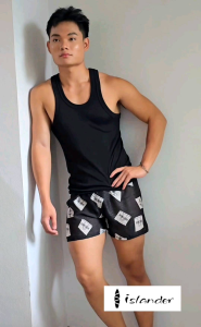 ไอแลนเดอร์ islanderกางเกงนอนขาสั้นผ้าพริ้วๆ สำหรับผู้ชาย