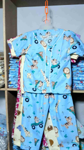 Noko Acuk Baju Tidur Anak Perempuan Motif Animal Blue
