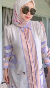 Gamis Motif Set Hijab Bkk IMP PRENIUM ld 115 pb 138