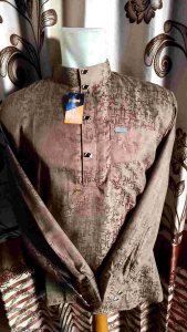 Kemeja Koko Jaguar Motif Abstrak Dewasa