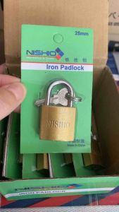 GEMBOK DAN KUNCI KECIL NISHIO 25mm / Gembok Koper Mini Besi Serbaguna Kuat - 1pcs