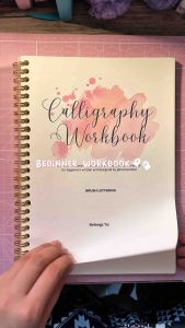 Big Alphabets Calligraphy and Lettering Practice Workbook Step By Step with Carmen Red