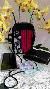 Tas Selempang Kain Tenun Mini Pouch Hp Tenun