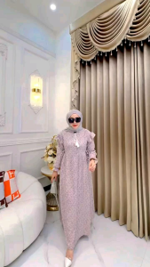 Dress Wanita Rayon Crincle Import