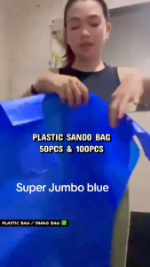 Blue Super Jumbo XXL Sandbag 18x34 inches 50 pieces per pack