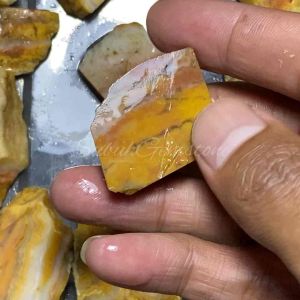 Bahan batu akik kace agate / lempengan batu akik lapis pancawarna / natural batu akik