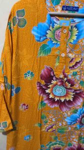 COD| Pakaian Santai Piyama Tidur Wanita Longdres Lengan Panjang Batik Kencana Ungu Original Label Biru 3Kancing Depan Busui Freindly Jumbo Ld.120 cm Daster Panjang Semata Kaki Katun Rayon Premium Motif Bunga Terbaru Grosir Murah Promo