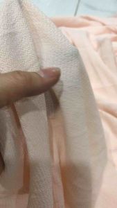 Vải voan xốp màu cam sữa co giãn nhẹ mềm rũ (khổ 1m5)may đầm váy áo kiểu áo dài thời trang