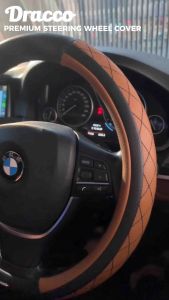 Sarung setir mobil kulit premium DRACCO Sarung stir Cover Stir PINK Steering wheel cover ZERO PINK